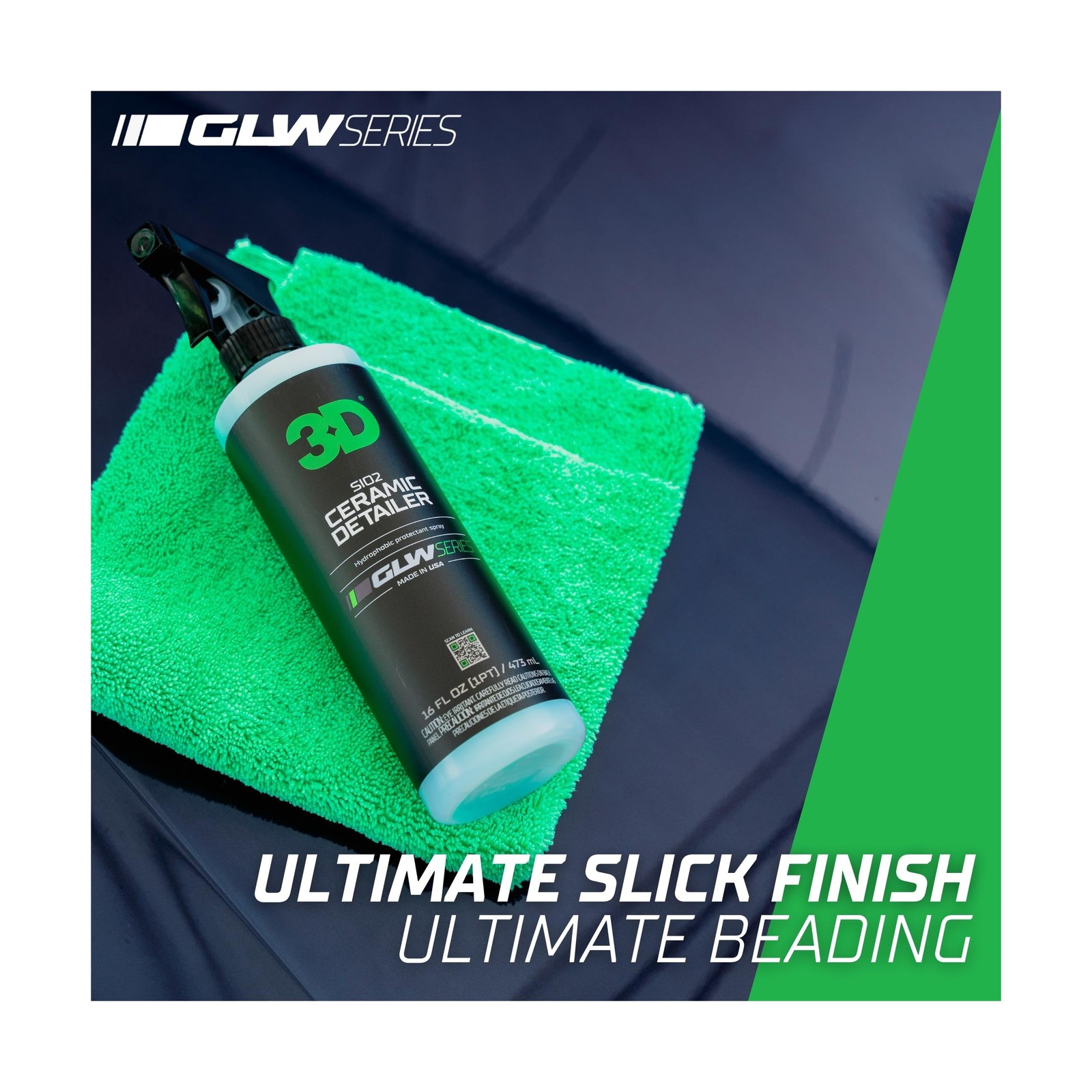 3D Ceramic Detailer, GLW Series | Hyper Gloss Finish | SiO2 Peak Hy… Fast Ship