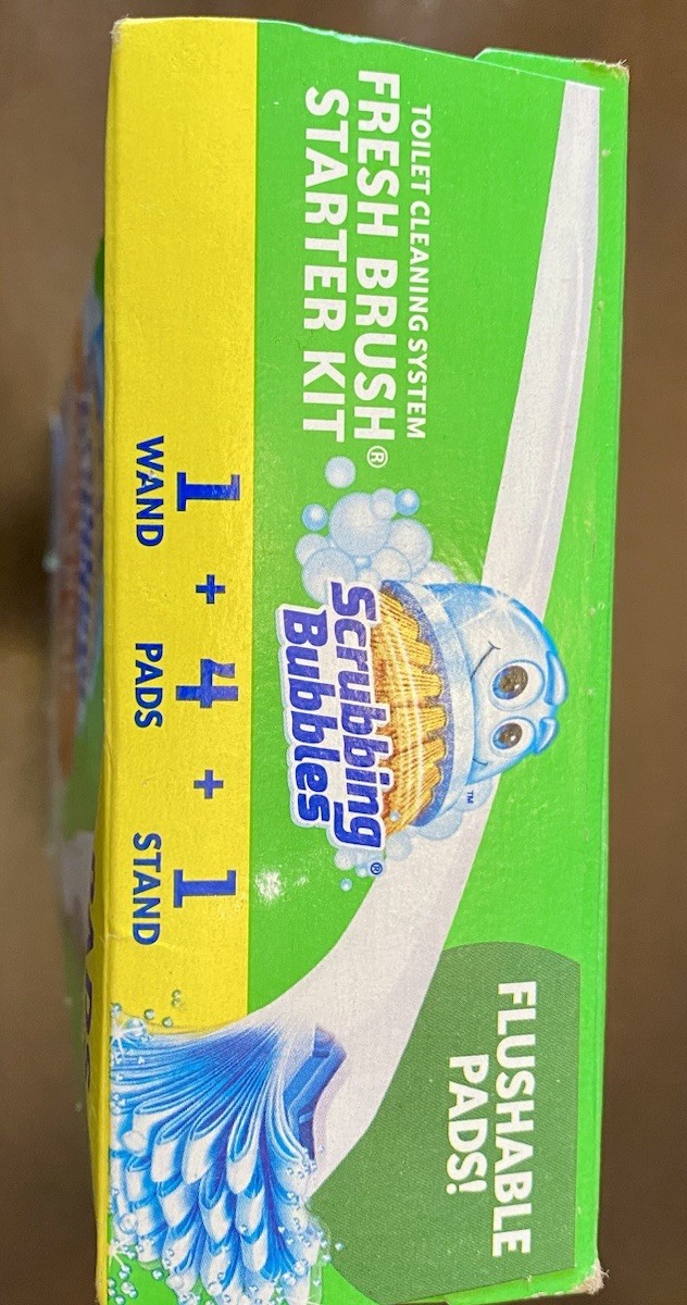 Scrubbing Bubbles Fresh Brush Toilet Cleaning System with Flushable Pads New