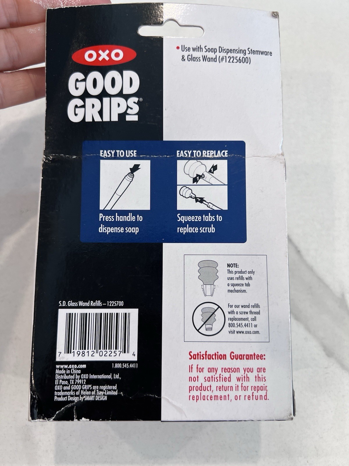 OXO Good Grips Soap Dispensing Stemware & Glass Wand Refills Kitchen (2) NOS NEW