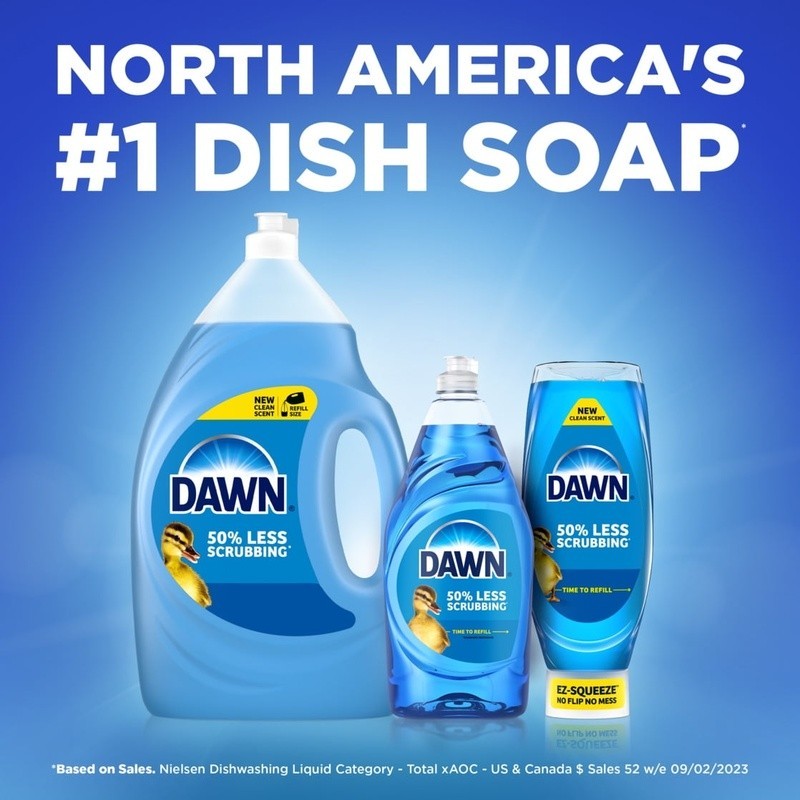 EZ-Squeeze Dish Soap Pomegranate Rosewater Gentle Clean No Mess 50% Less Scrub