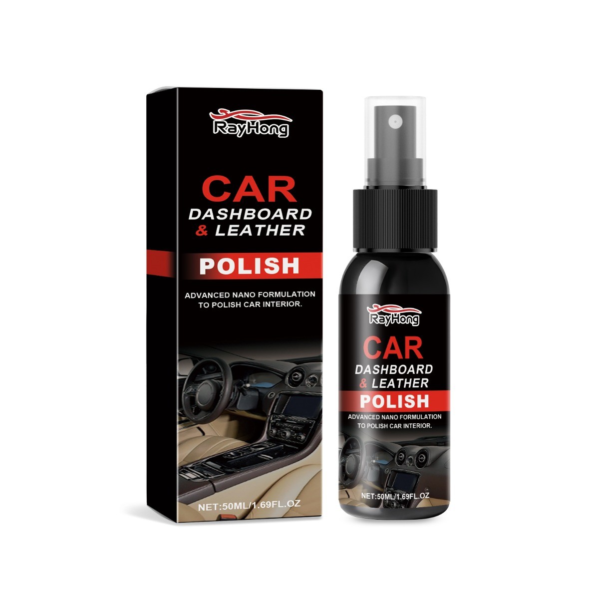 Dashboard Leather Polish Cleaner Anti-Dust UV Protection for Car Interior