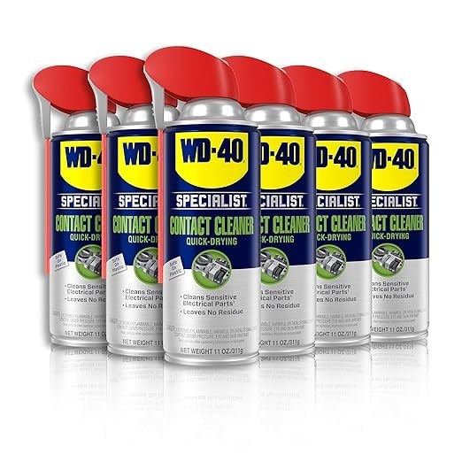 Contact Cleaner Spray 11 oz 6-Pack for Electronics Circuit Boards Switches