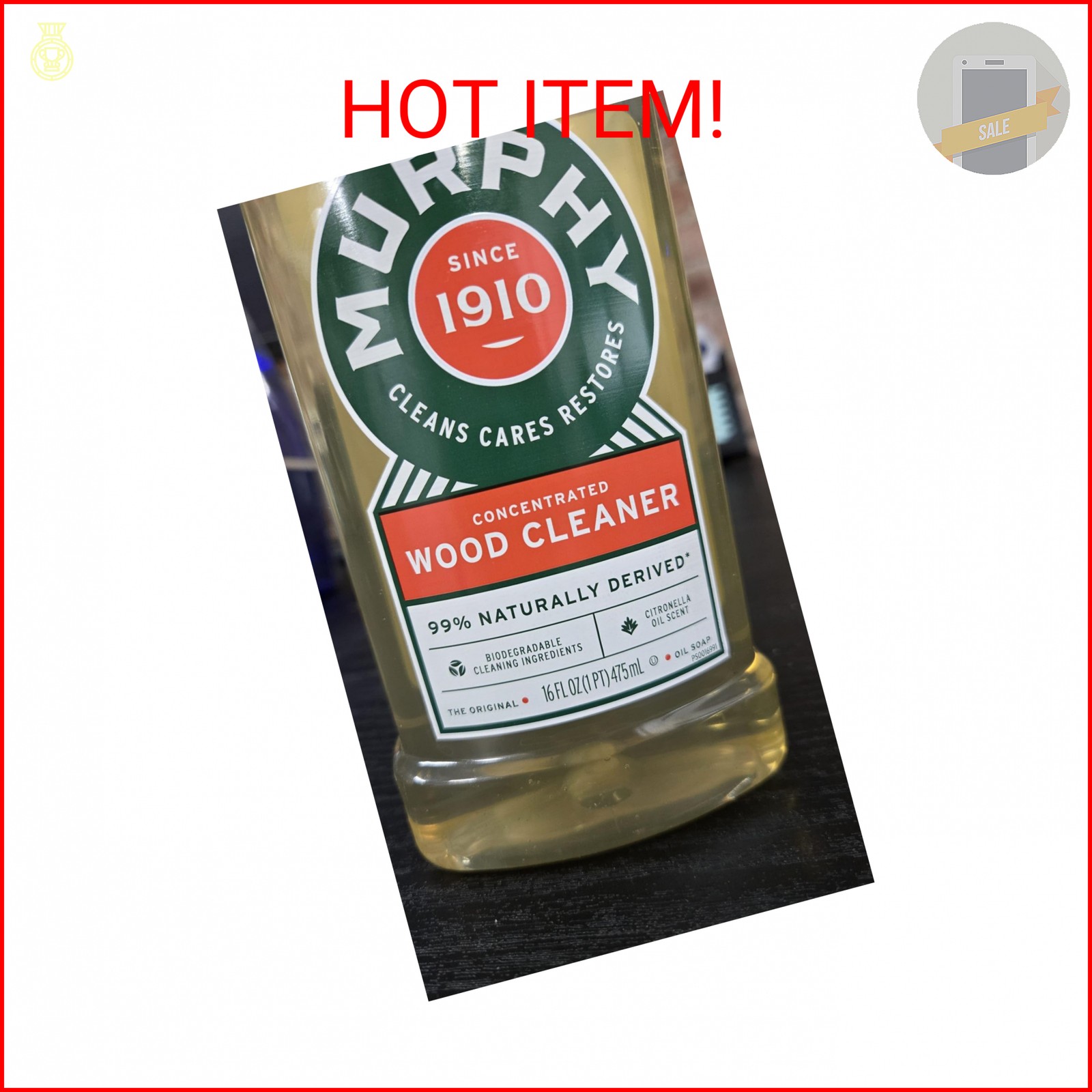 Murphy Oil Soap, Original Formula 16 fl oz (473 ml) – Pack of 2