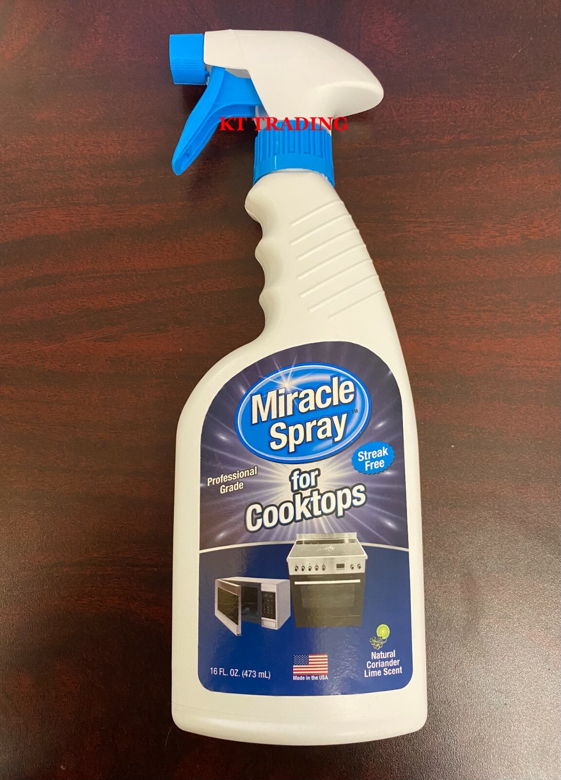 Miracle Brand PREMIUM Glass Cook Top Ranges Microwaves CLEANER 16oz Spray