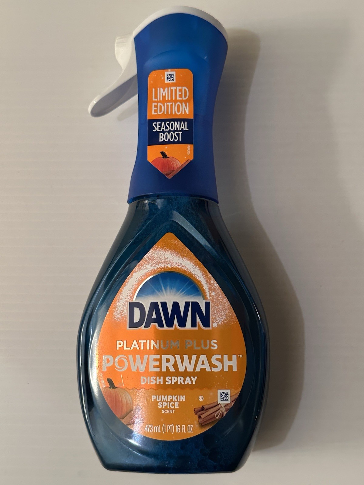 Limited Edition Dawn Powerwash Spray Dish Soap Pumpkin Spice 16 Fl Oz Platinum