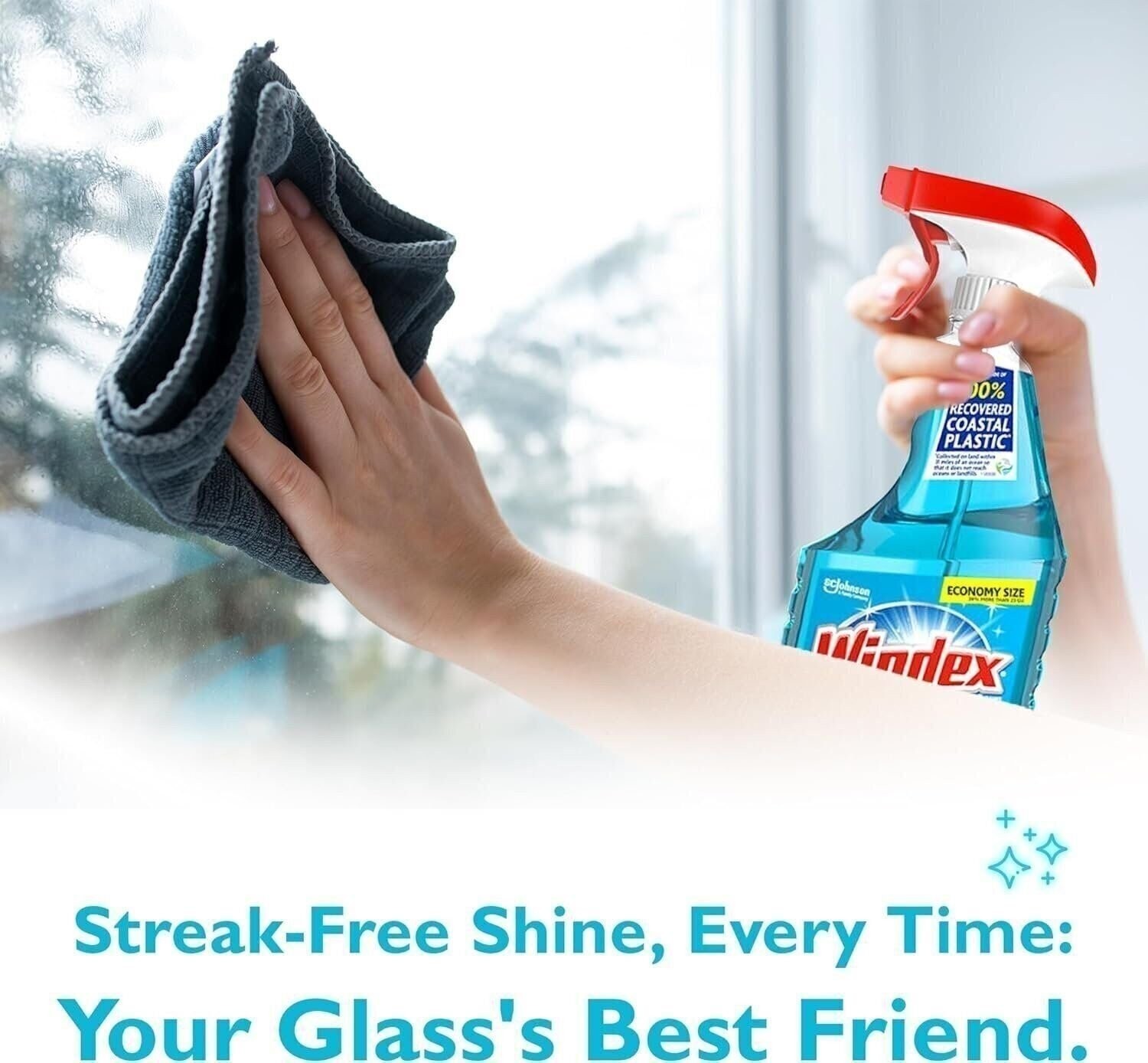 Windex Glass Cleaner Bundle 2 Spray 32 fl oz each and 1 Gallon Refill