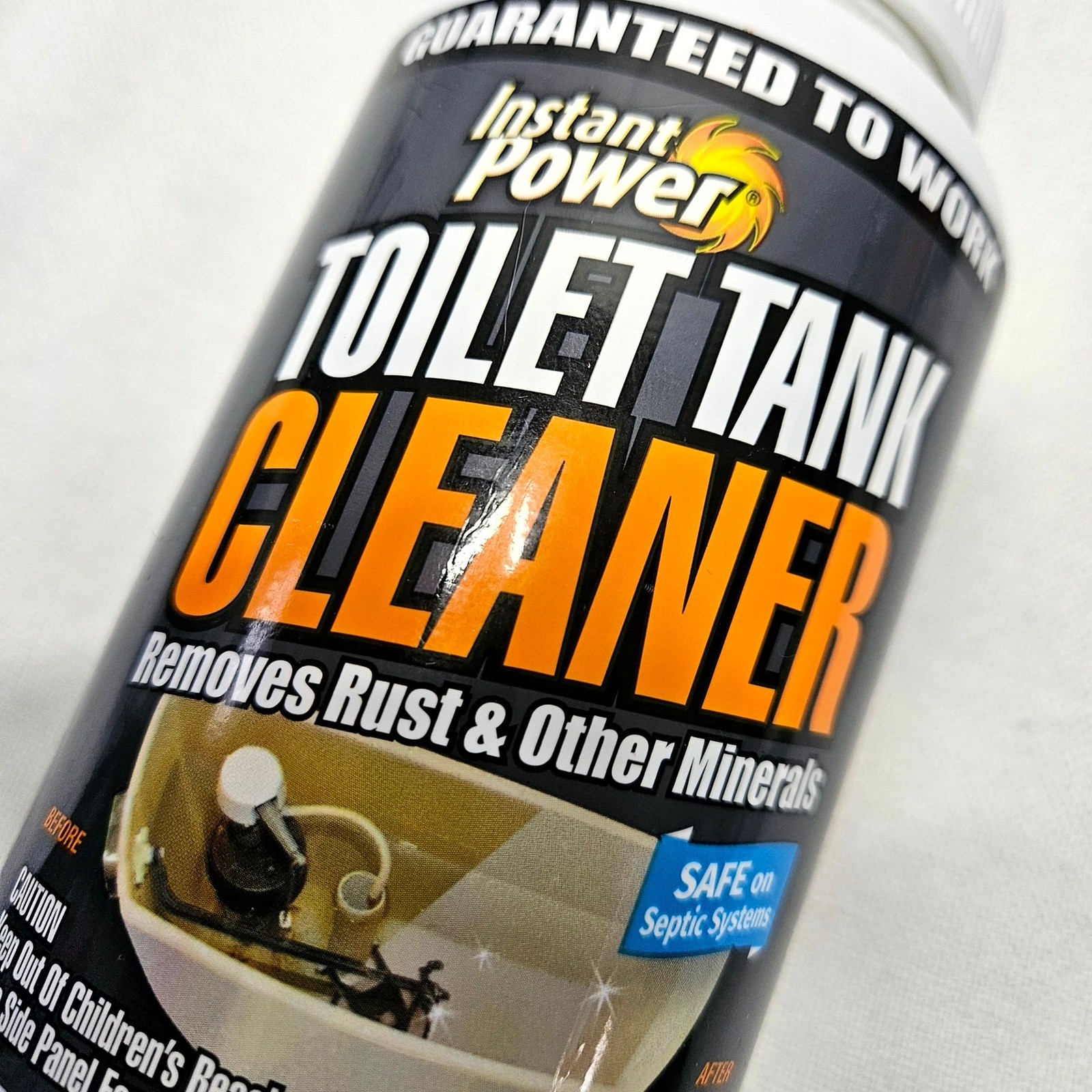 Instant Power Toilet Tank Cleaner 1lb White 2 Pack Rust Mineral Remover