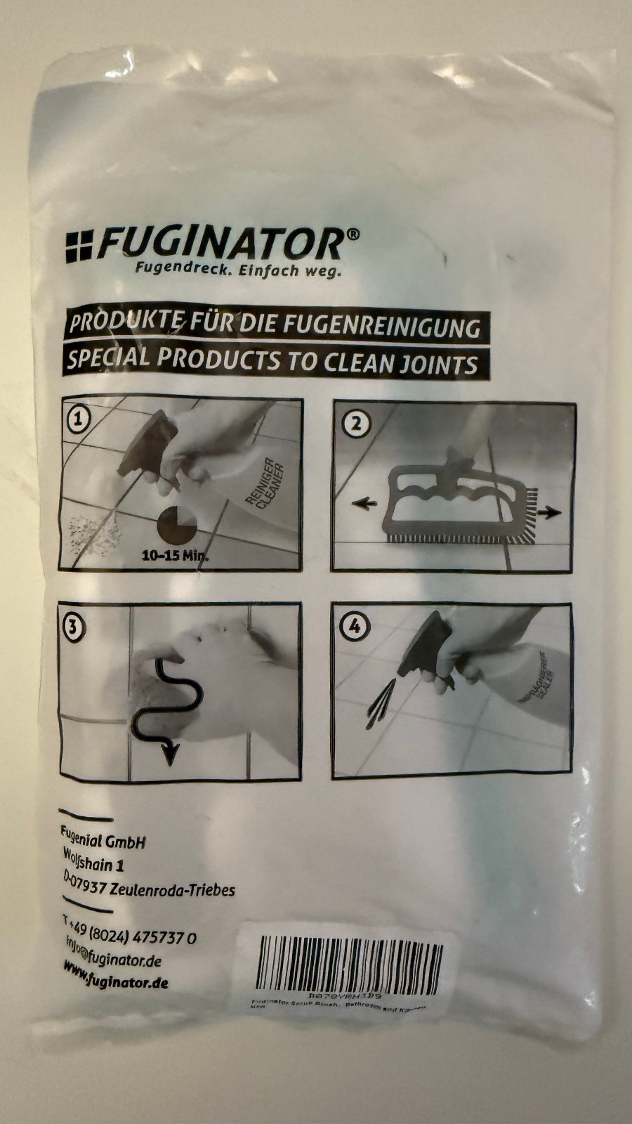 (3)LOT Fuginator Ergonomic Grout Brush For Easy Cleaning In Kitchen And Bathroom