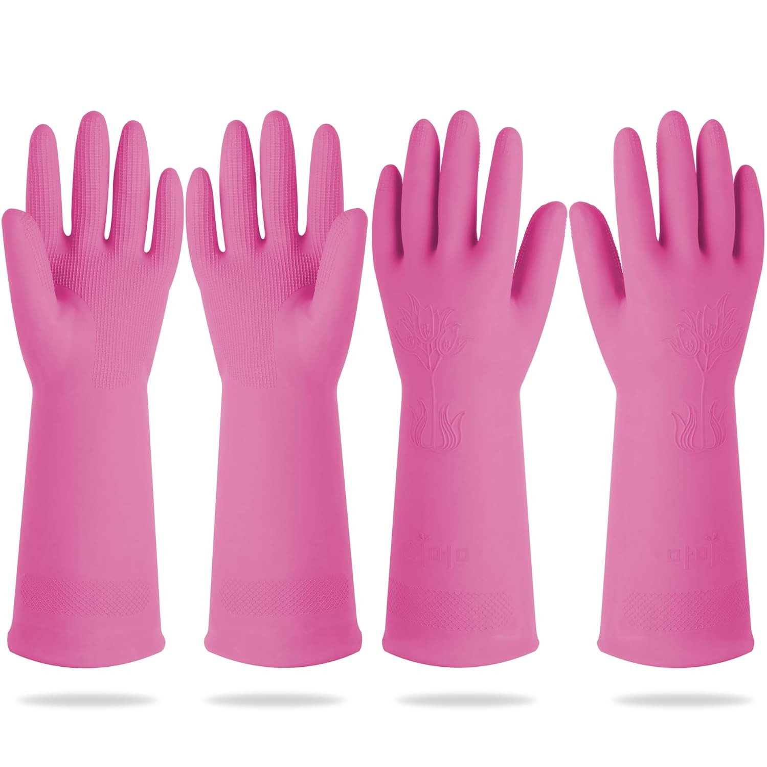 2 Pairs Mamison Household Dishwashing Kitchen Gloves Made in Korea Fast Ship