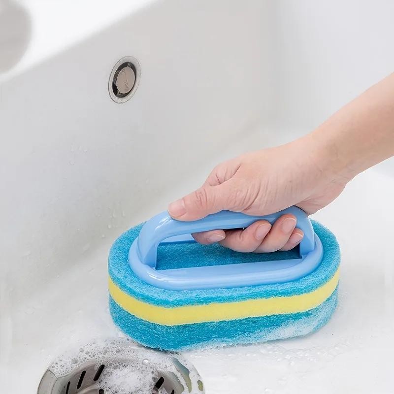Household Cleaning Brush with Handle Dish Soap Bathroom Tools Accessories Home #
