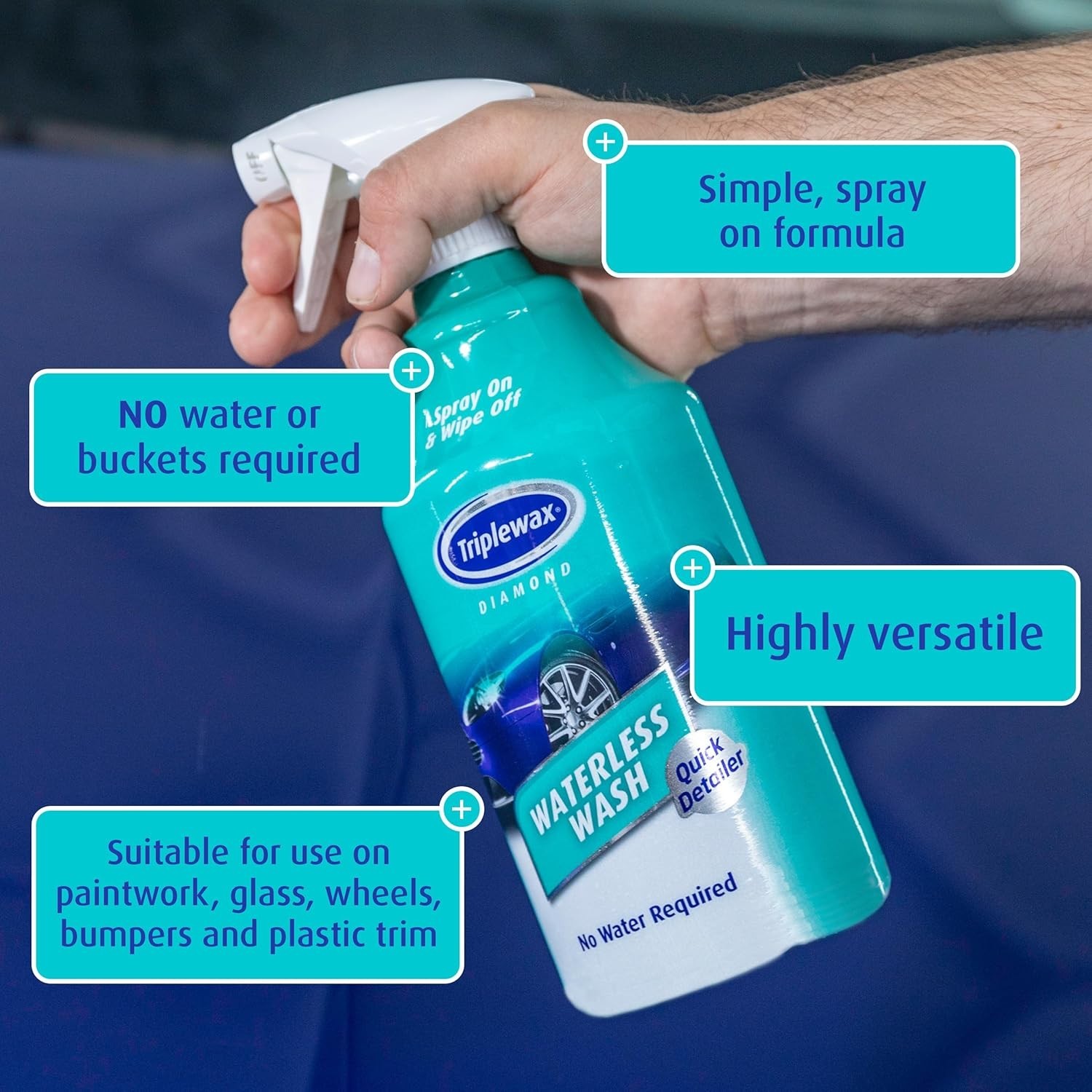 Waterless Wash 34 fl oz – No-Rinse Car Cleaner for a Quick Shine