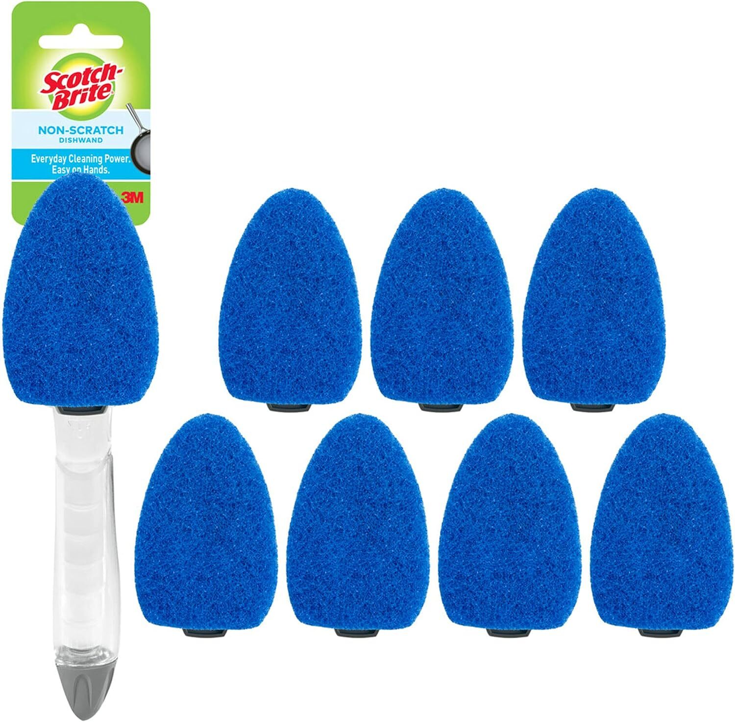 Scotch-Brite Non-Scratch Dishwand Kit Includes 1 Wand & 7 Refill Pads Keep Ha