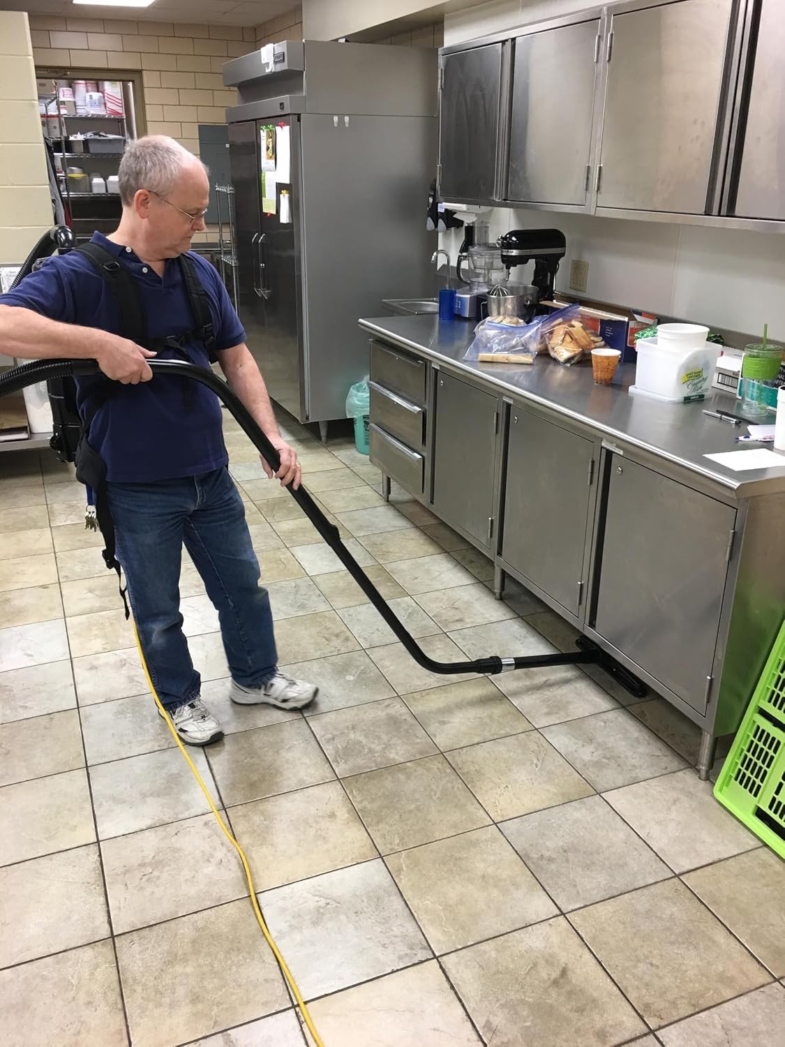 Commercial Cleaning Kit with Telescopic Aluminum S-Wand Vacuum Tools 14 Inch