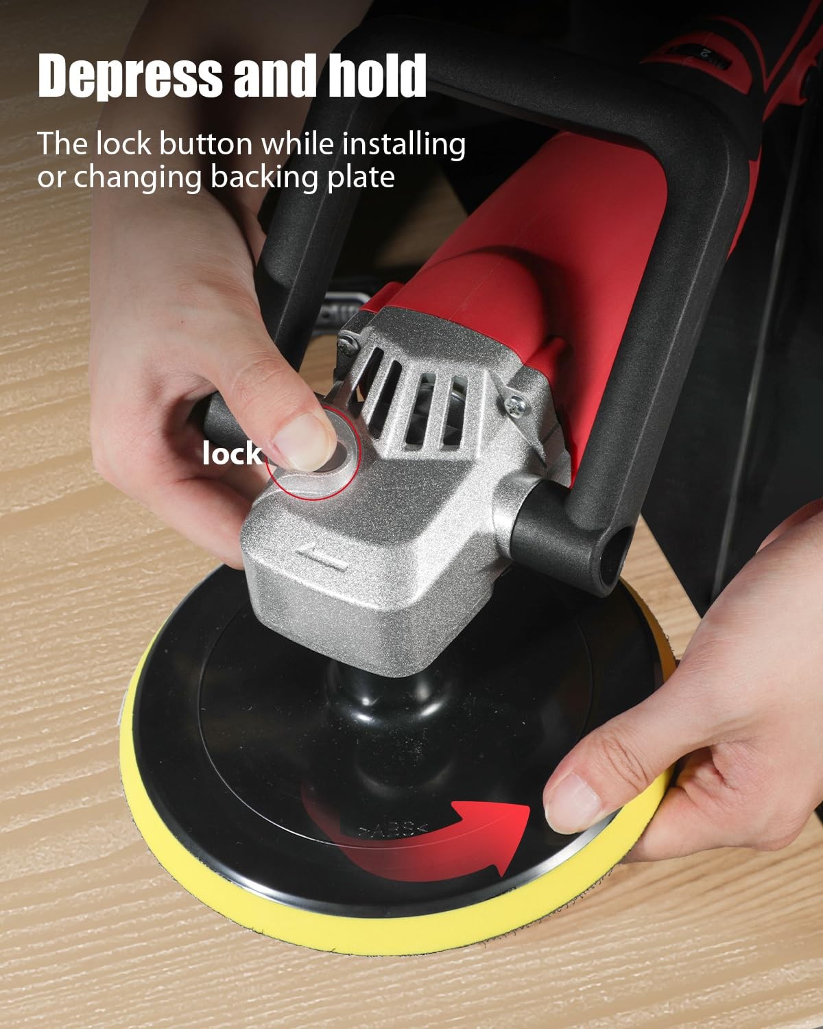 AVID POWER Car Buffer Polisher, 1200W 7 Inch/6 Inch Rotary Buffer Waxer, 6 Va…