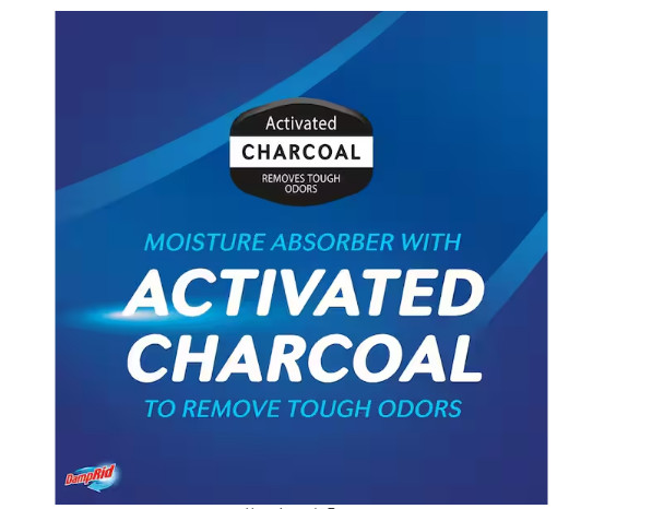 Damprid Moisture Absorber with Activated Charcoal, 18 Oz., Fragrance Free