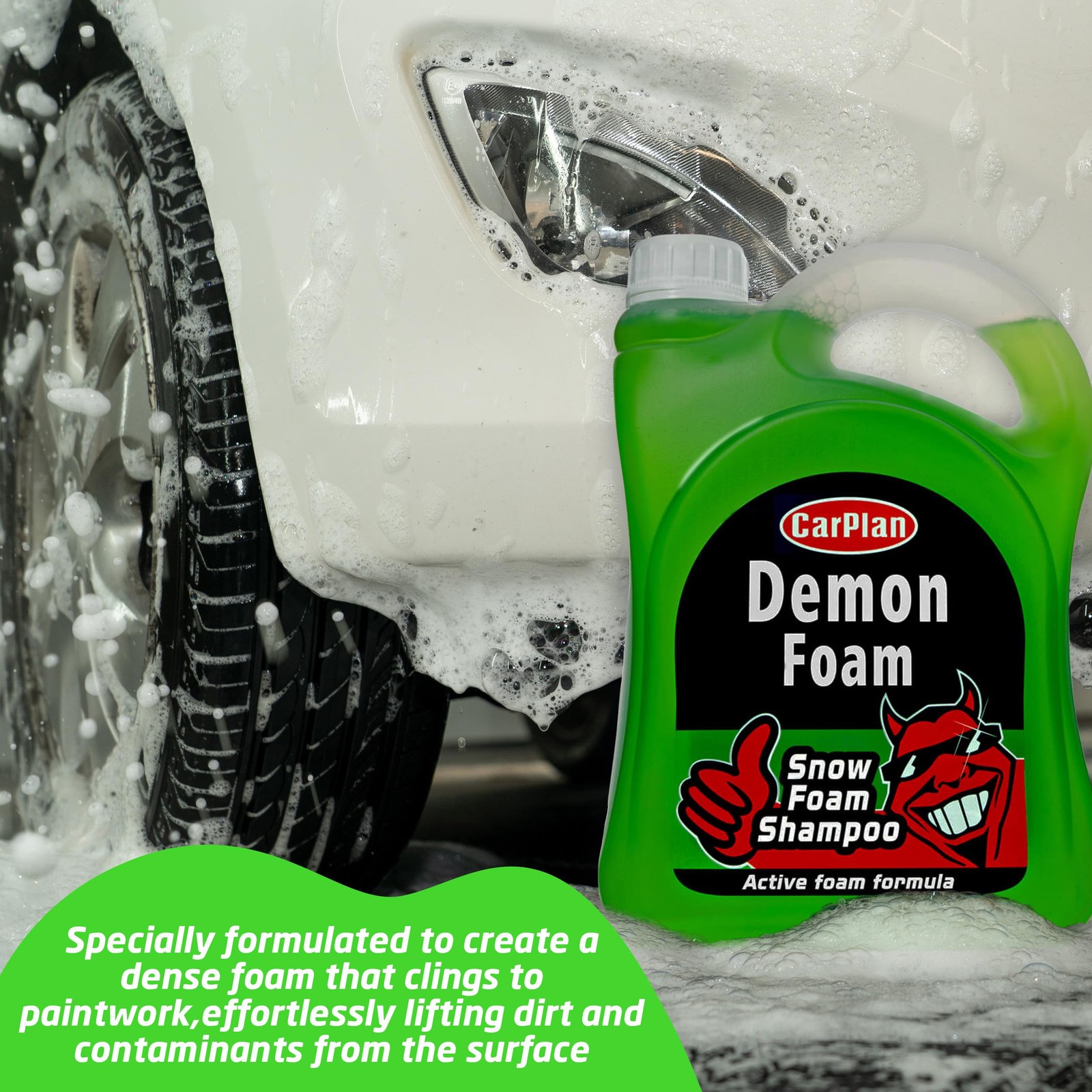 Demon Foam 68 Fl Oz 2l With Foam Gun Snow Foam Shampoo