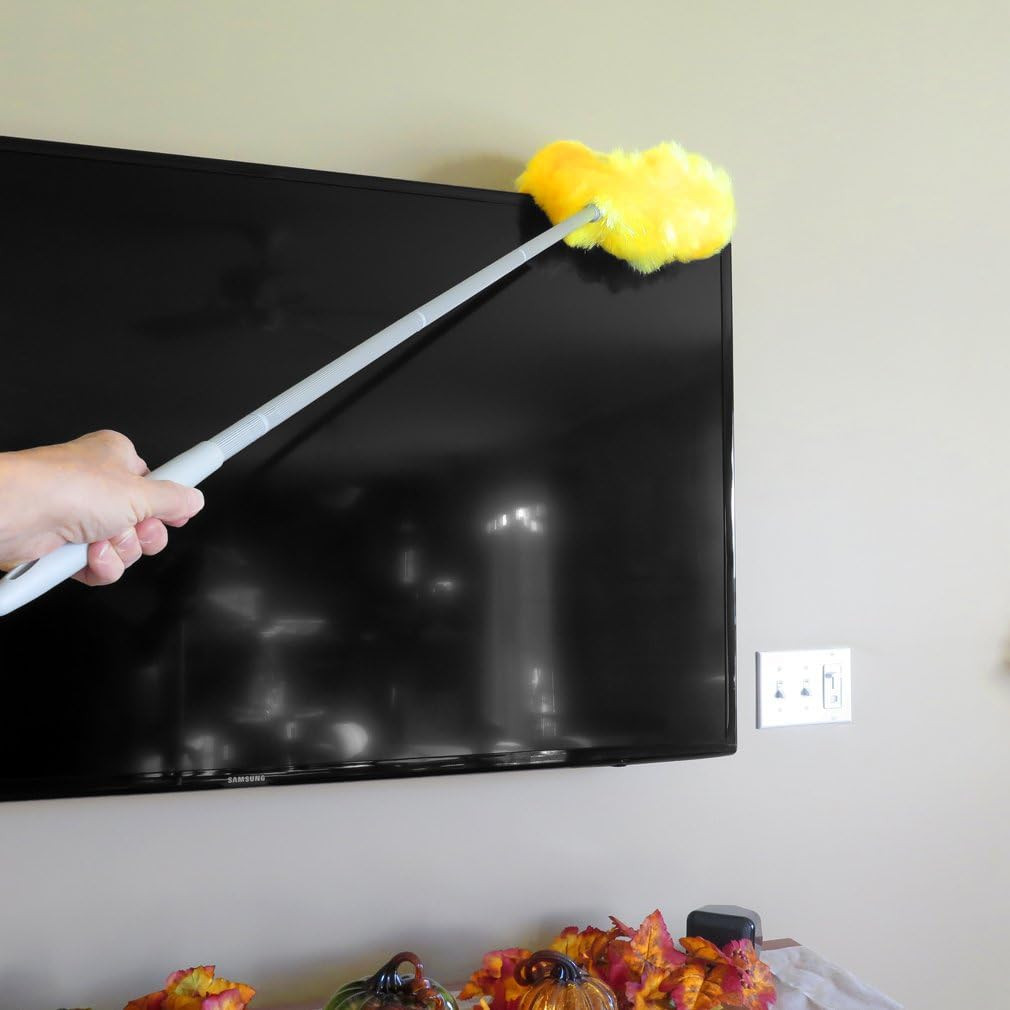 Ceiling Fan Blade Brush Cleaner – Long Extension Pole – Brush Both Sides at the