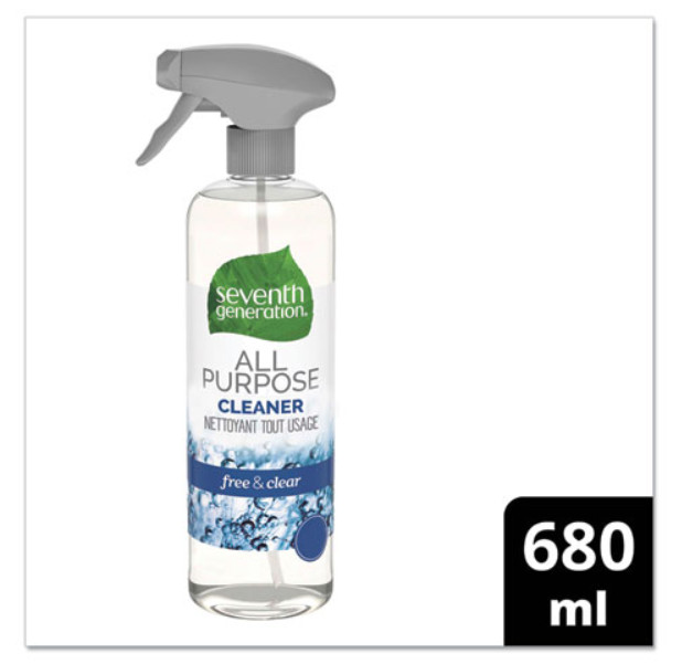 Seventh Gen Natural All-Purpose Cleaner, Free and Clear/Unscented, 23 oz Spray
