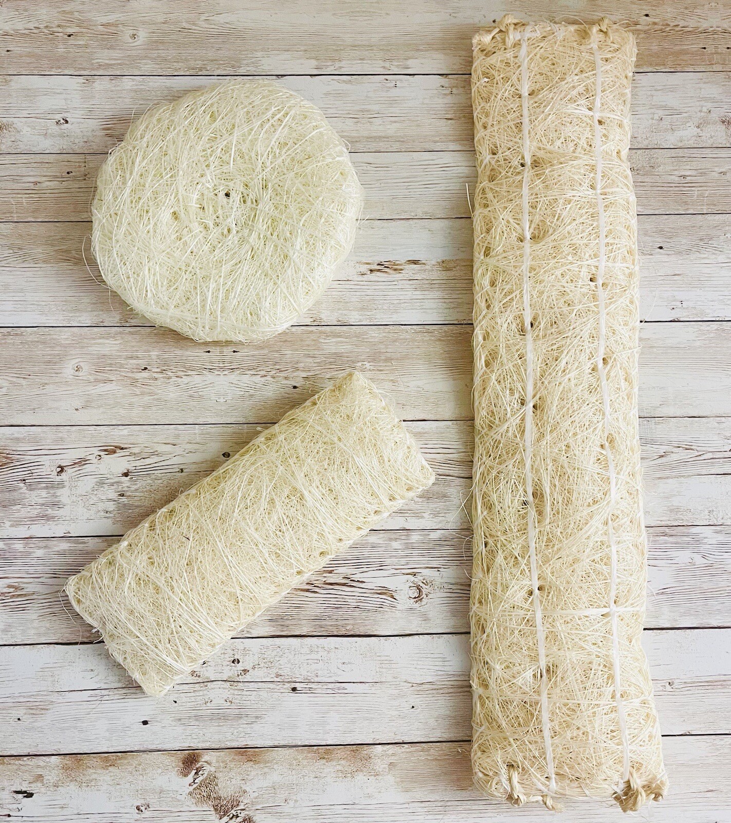 3x Estropajo De Ixtle Mexicano Ixtle Scourer Body Scrub 100% Natural Fibers