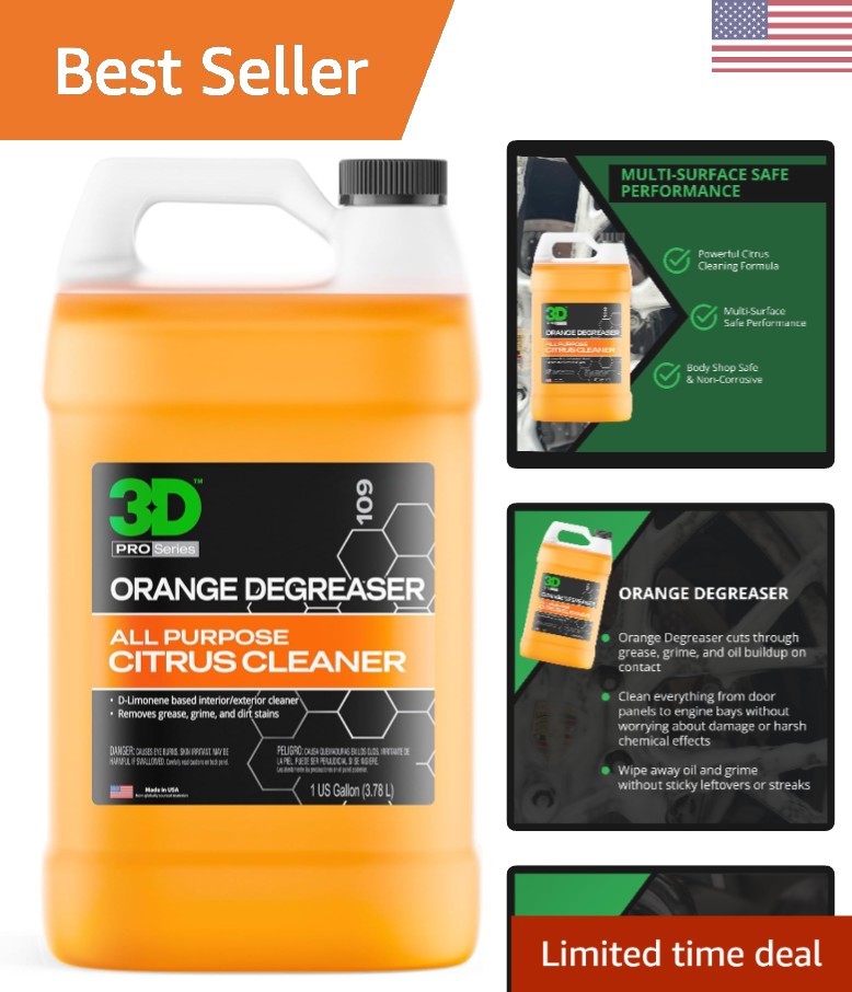 Powerful 1 Gallon Citrus Degreaser – No Residue, Safe for All Surfaces