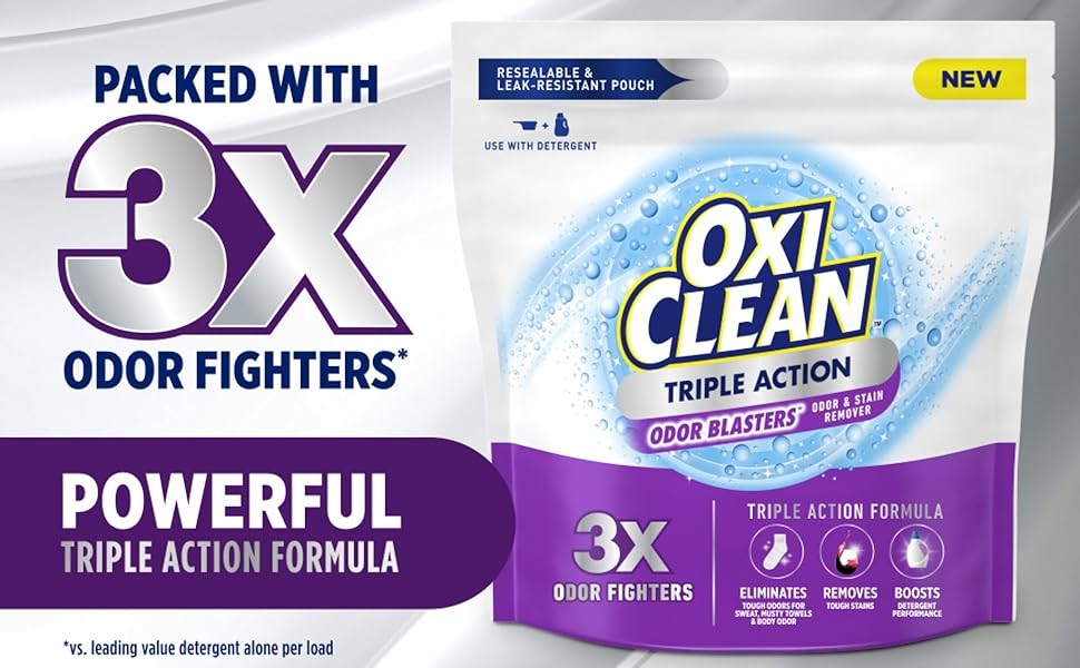 Triple Act Odor Blasters Odor and Stain Remover Powder, Use