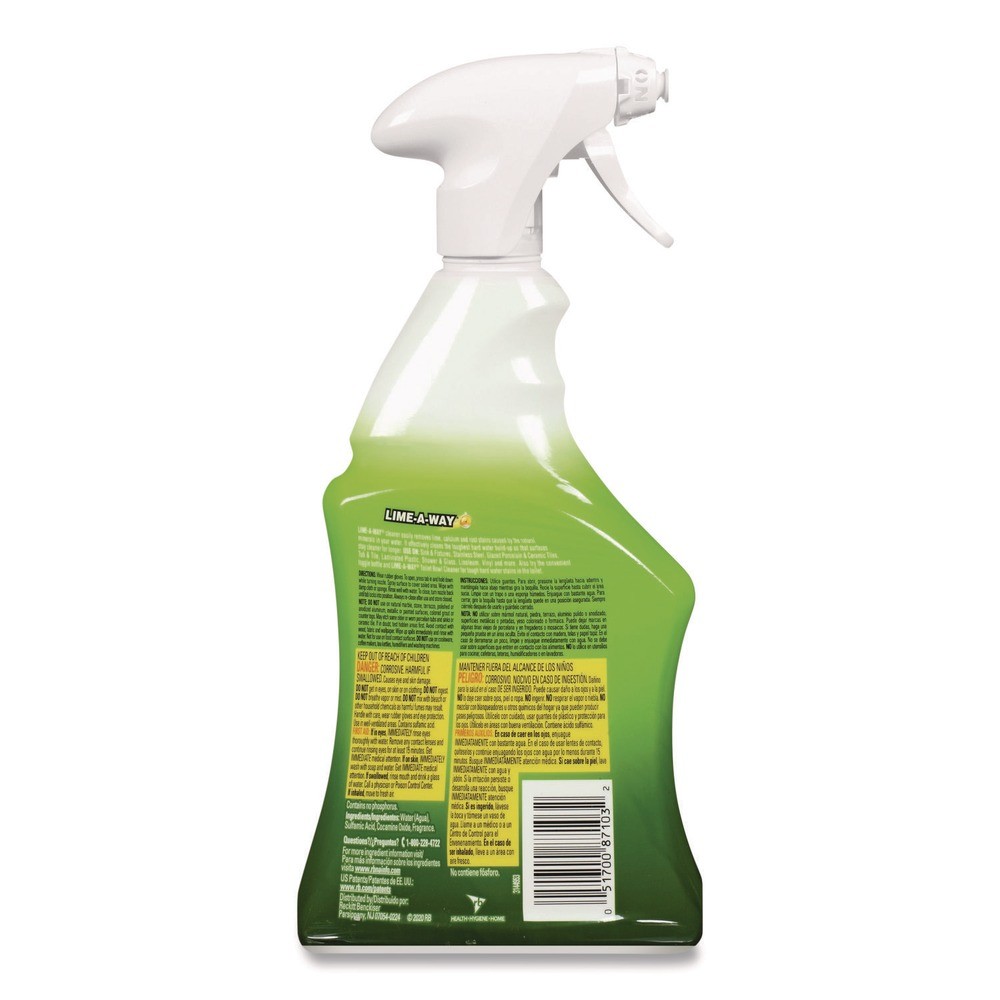 LIME-A-WAY 87103 22 oz. Spray Bottle Lime, Calcium and Rust Remover (6/CT) New