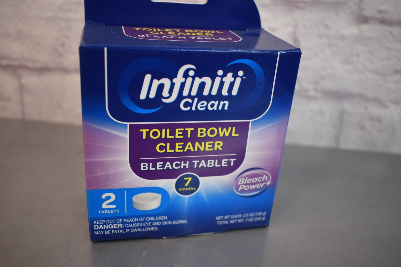 Infiniti Clean Toilet Bowl Cleaner Bleach Tablets 7oz NEW