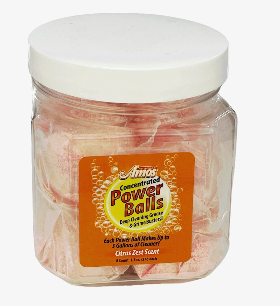 Professor Amos Concentrated Power Balls 8 Count Pack ~ CITRUS ZEST SCENT