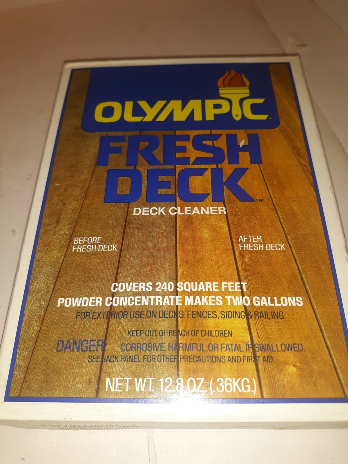 Olympic Fresh Deck Cleaner Powder Conentrate Covers 240 Square Feet = 2 Gallons