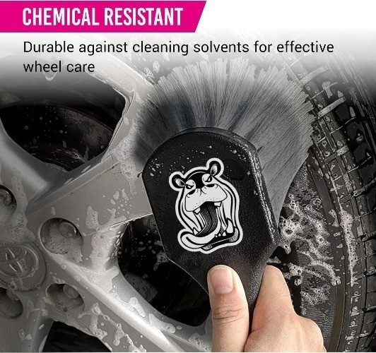 Tire Cleaning Brush, Wheelie All Exterior Surface and Wheel Brush (Safe for Cars