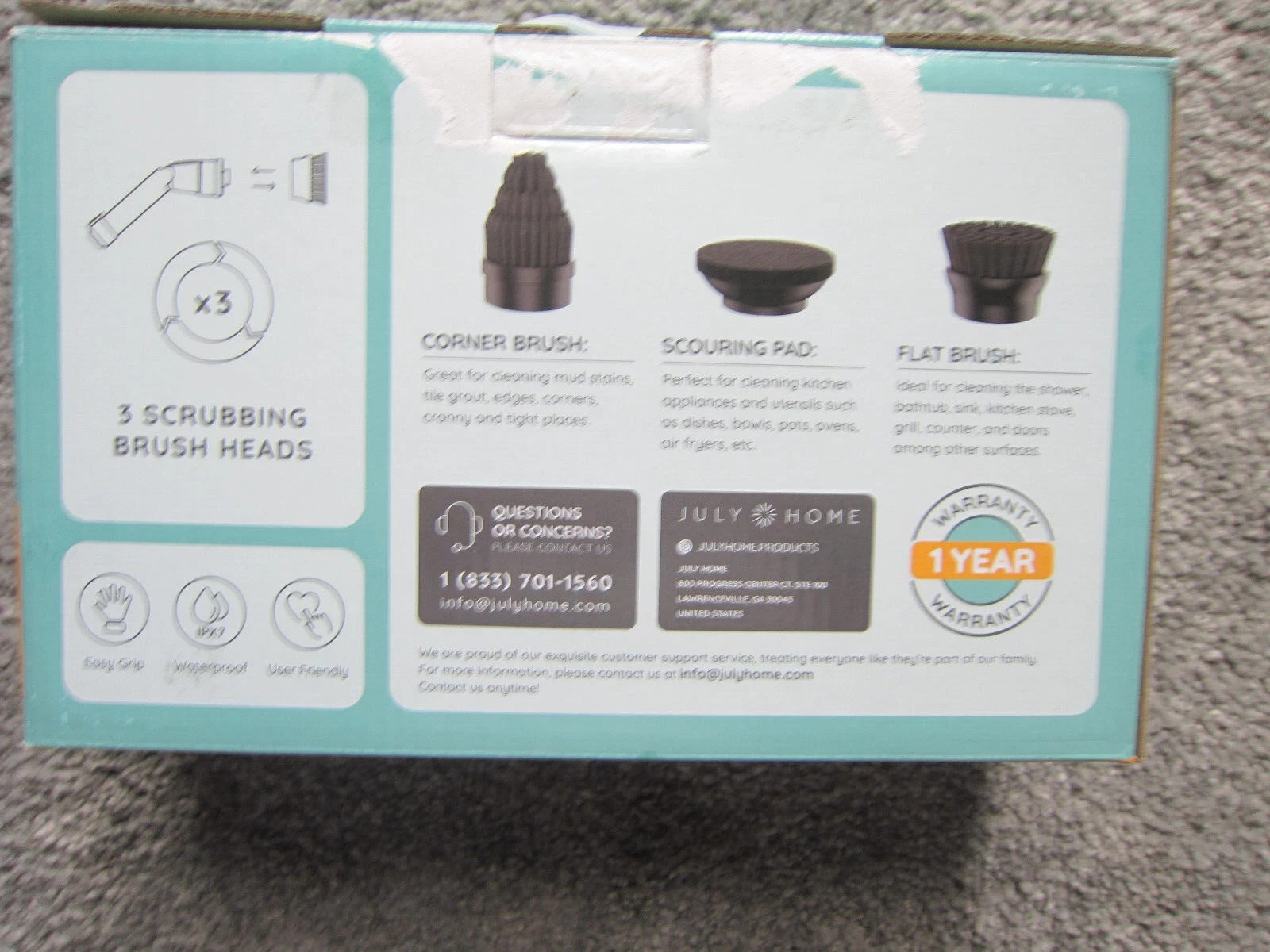 Electric Spin Scrubber Cordless Handheld Cleaning Rotating Scrubber Room Clean