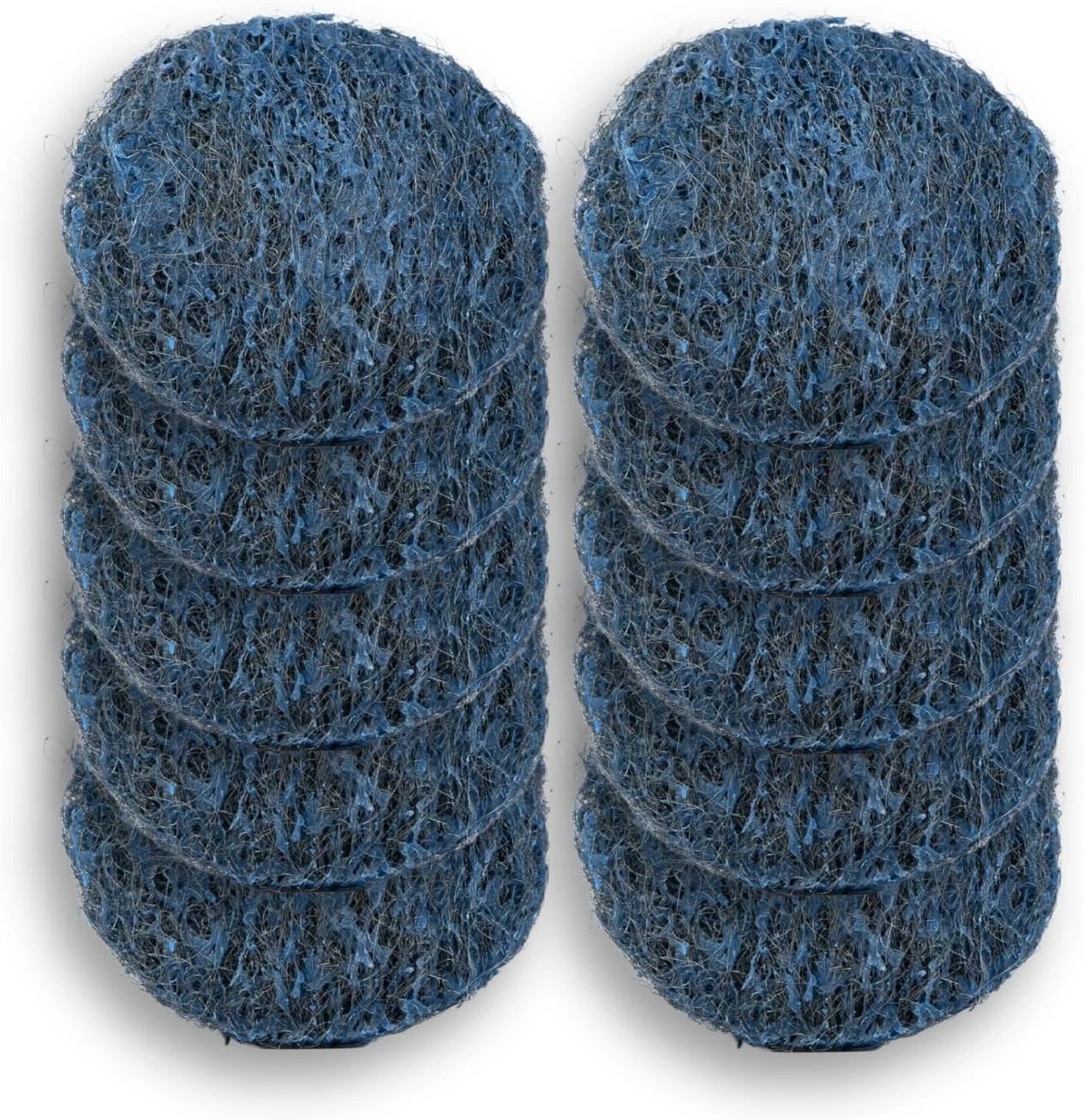 Powerful Steel Wool Soap Pads (10 Count) for Grease & Rust Removal, Reusable