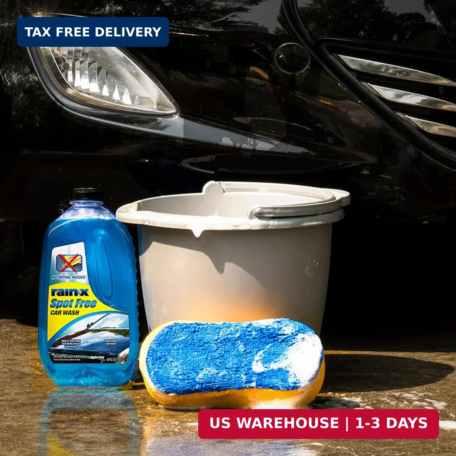 Rain-X Car Wash Soap Deep Cleaning High Foam Spot Free Shine Car Detailing 48oz