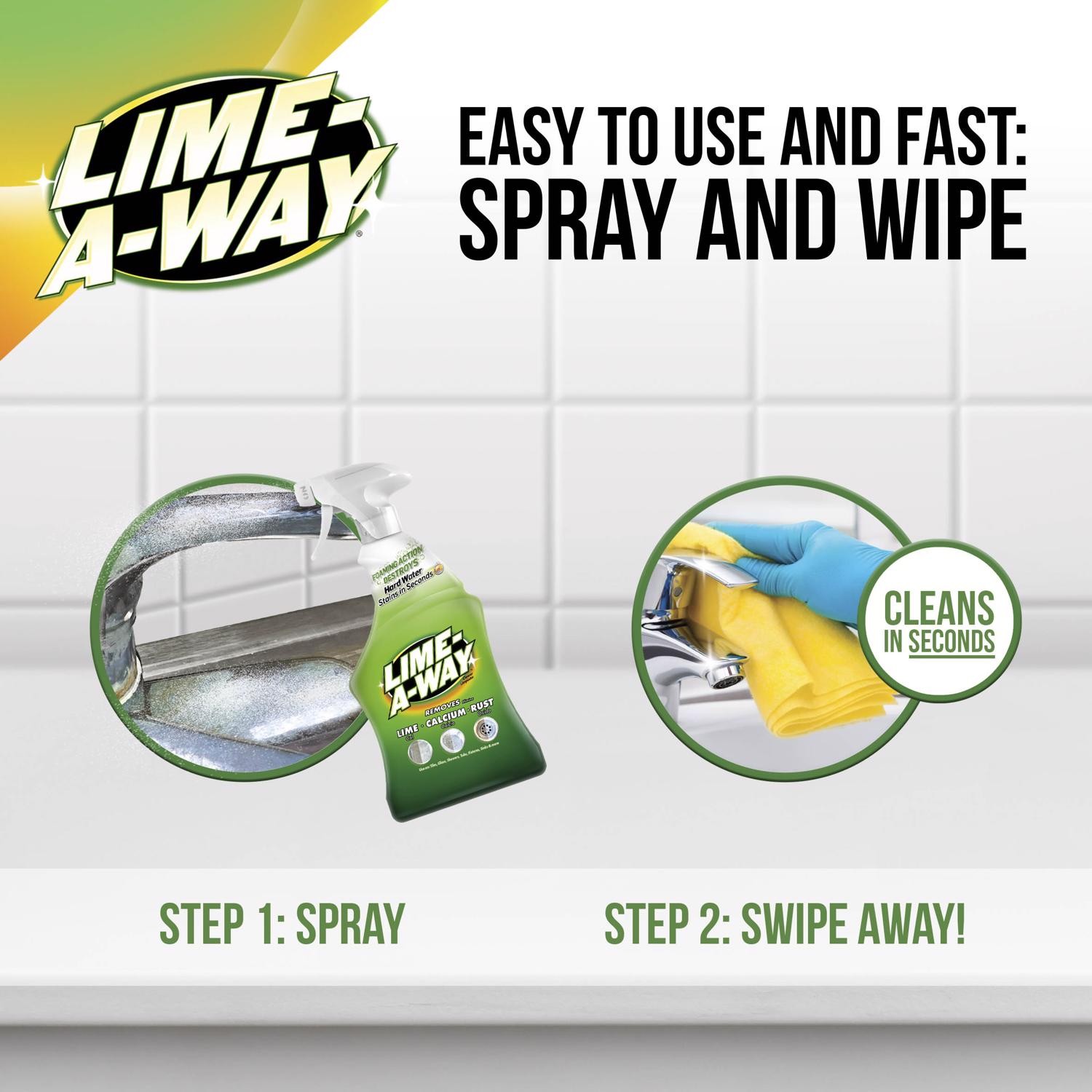 Lime-A-Way 5170087103 Fresh Scent Cleaner and Polish Liquid 22 oz. (Pack of 6)