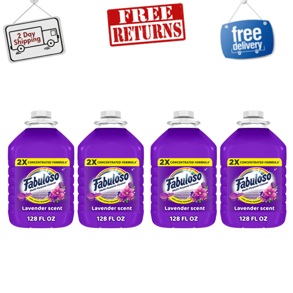 Fabuloso Multi Surface All Purpose Floor Cleaner, Lavender Scent, 128 fl oz NEW