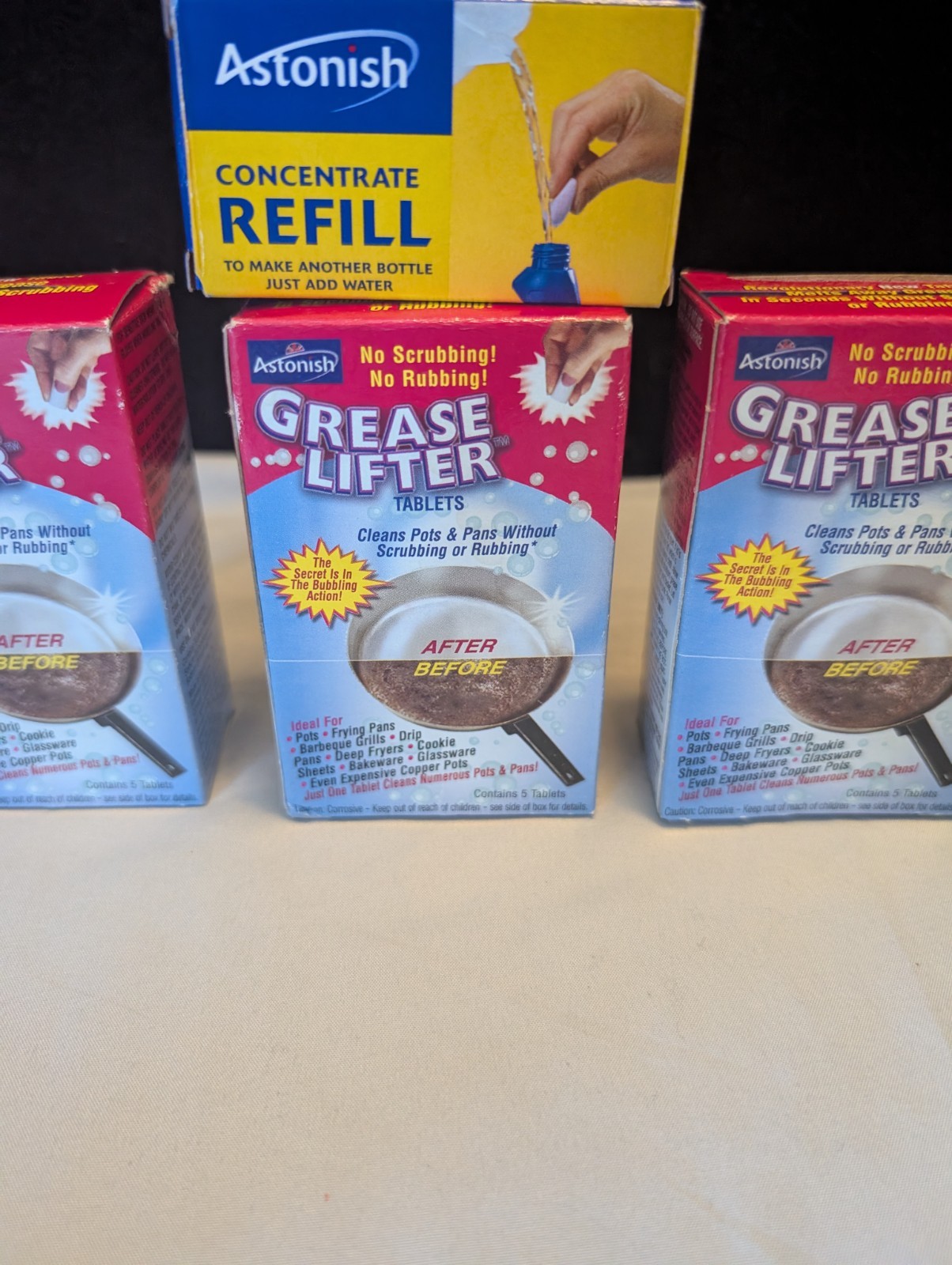 Astonish Lifter Tablets Cleaning Metal Pans Lot 4pc Great For Cleaning All Metal