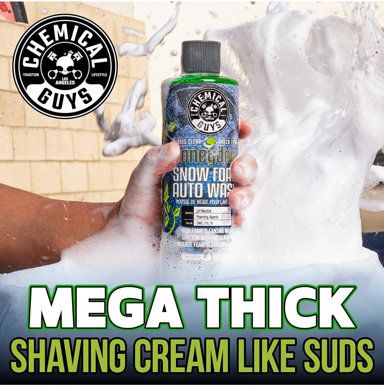 Car Wash Snow Foam Shampoo Pressure Washer Jet Gun Soap Cleanser Cannon 16 Oz