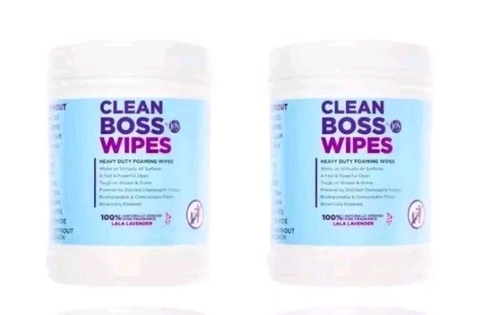 Joy Clean Boss Heavy Duty Foaming Cleaning Wipes Mega Tub Lavender Lot Of 2