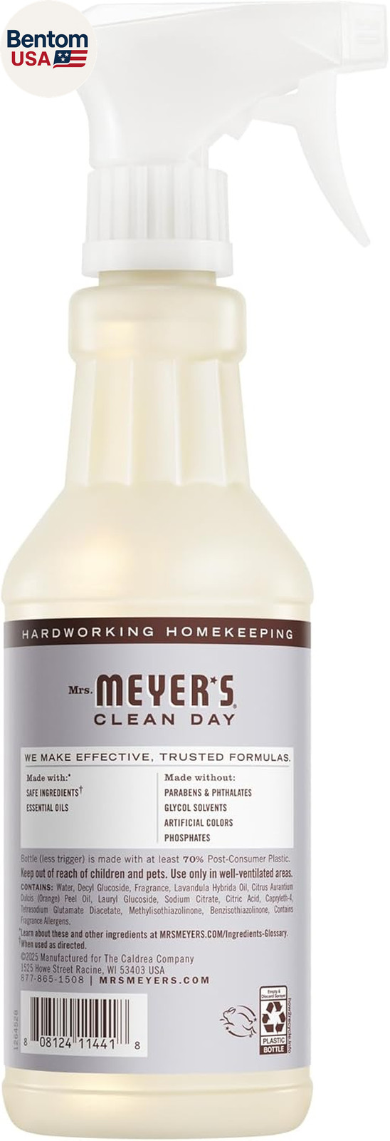 MRS. MEYER’S CLEAN DAY Multi-Surface Everyday Cleaner, Lavender Scent, 16 Fl Oz