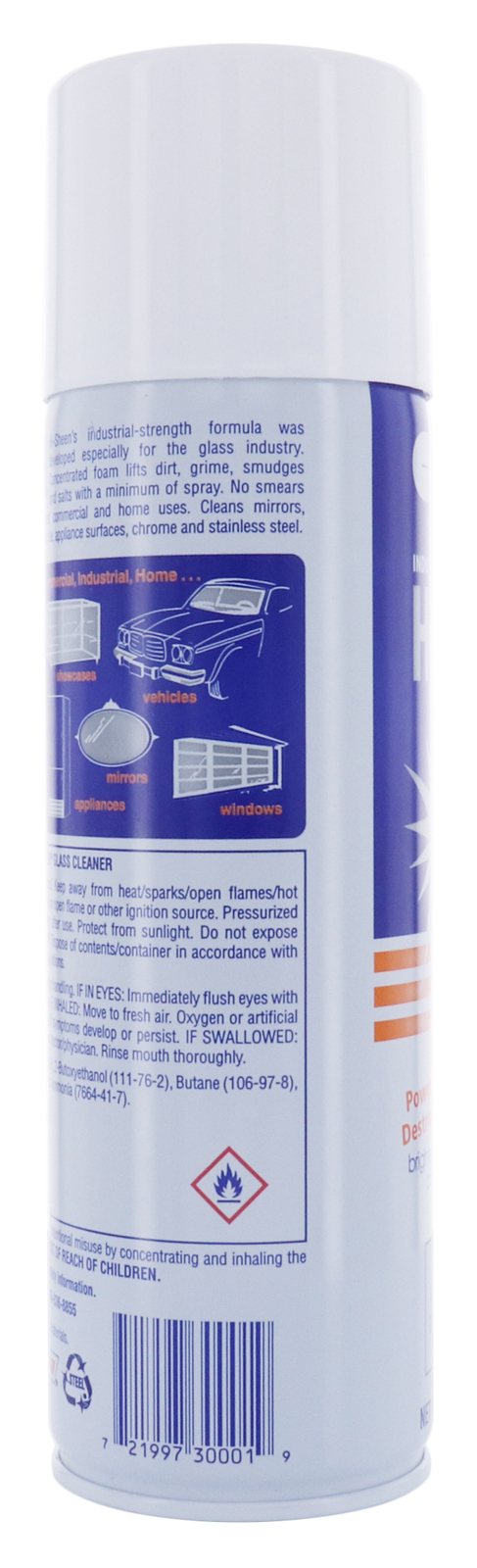 CRL 3371100 SOMACA Hi-SHEEN Glass Cleaner – 19 oz Can – pack of 12
