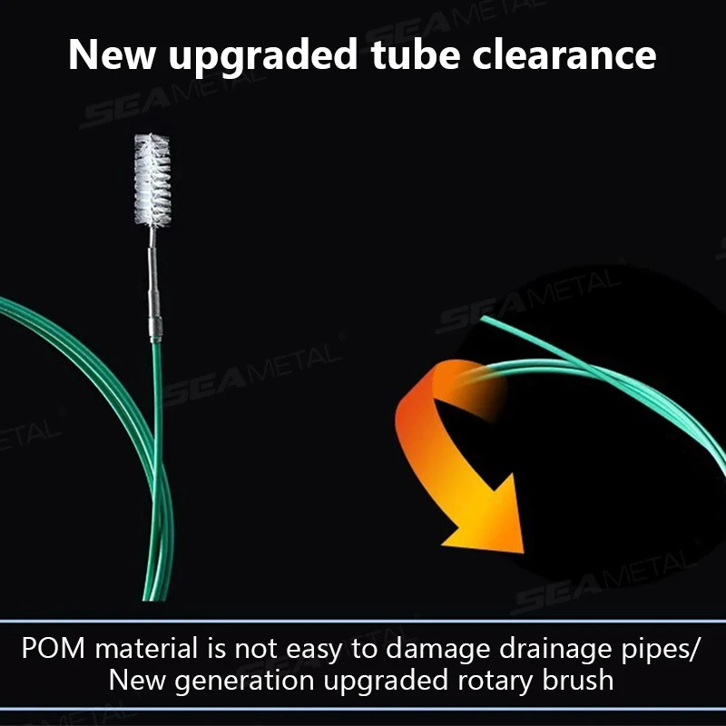 SEAMETAL 3M/5M Car Drain Dredge Cleaning Brush Long Hoses Dredging Tool Car Door