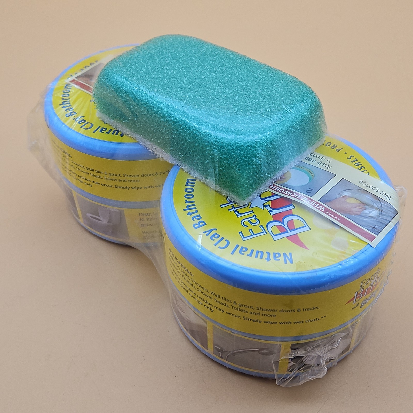 Earth Brite Cleaner Pack of 2 All Purpose Lavender 400 Clay w/ Baking Soda New