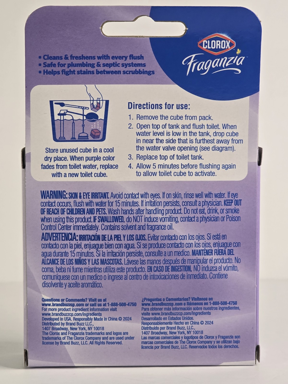 Clorox Automatic Toilet Bowl Cleaner Lavender Bleach Free Up To 220 Flushes
