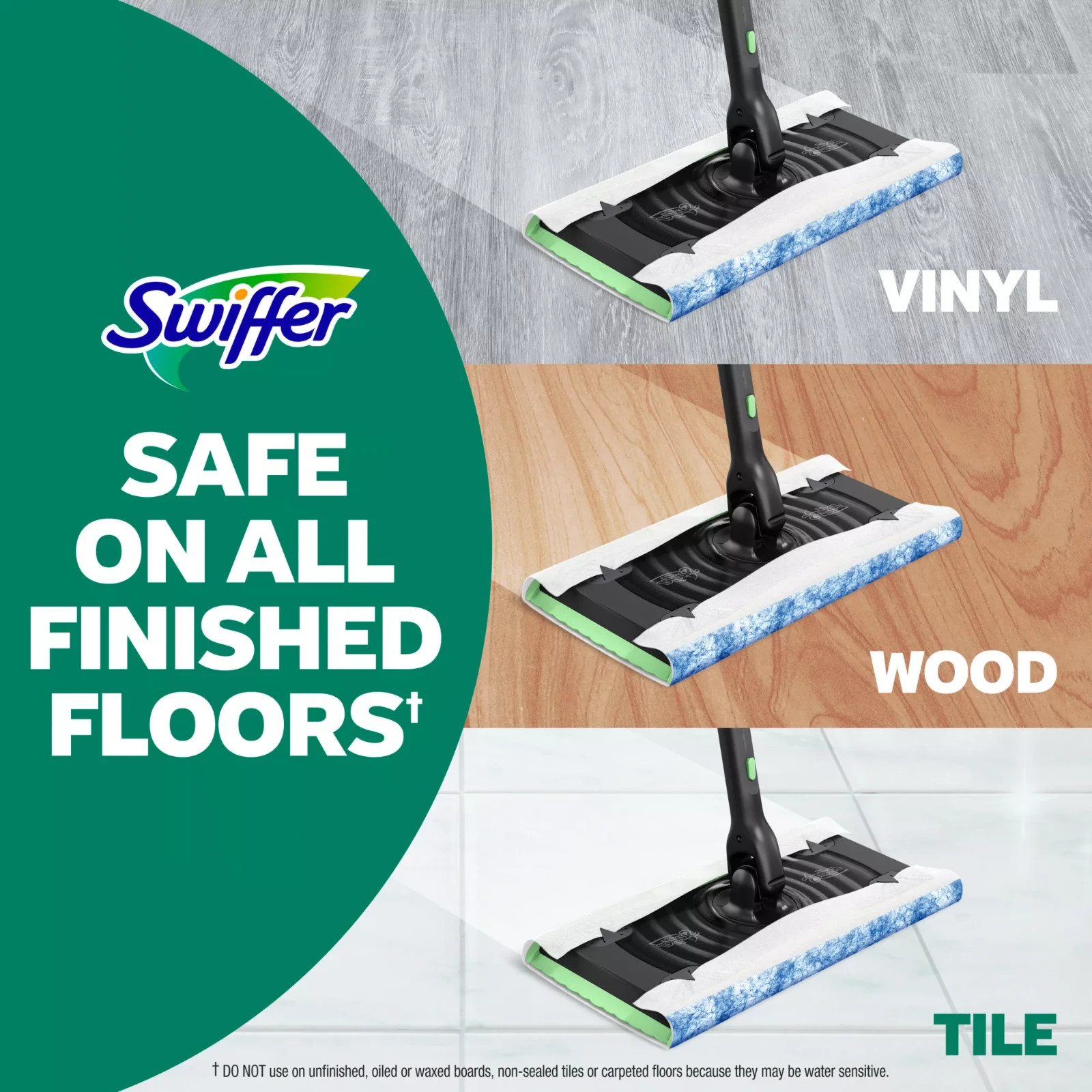 Swiffer Heavy Duty Wet Pad Mopping Cloth Refills, Lavender, 54-count