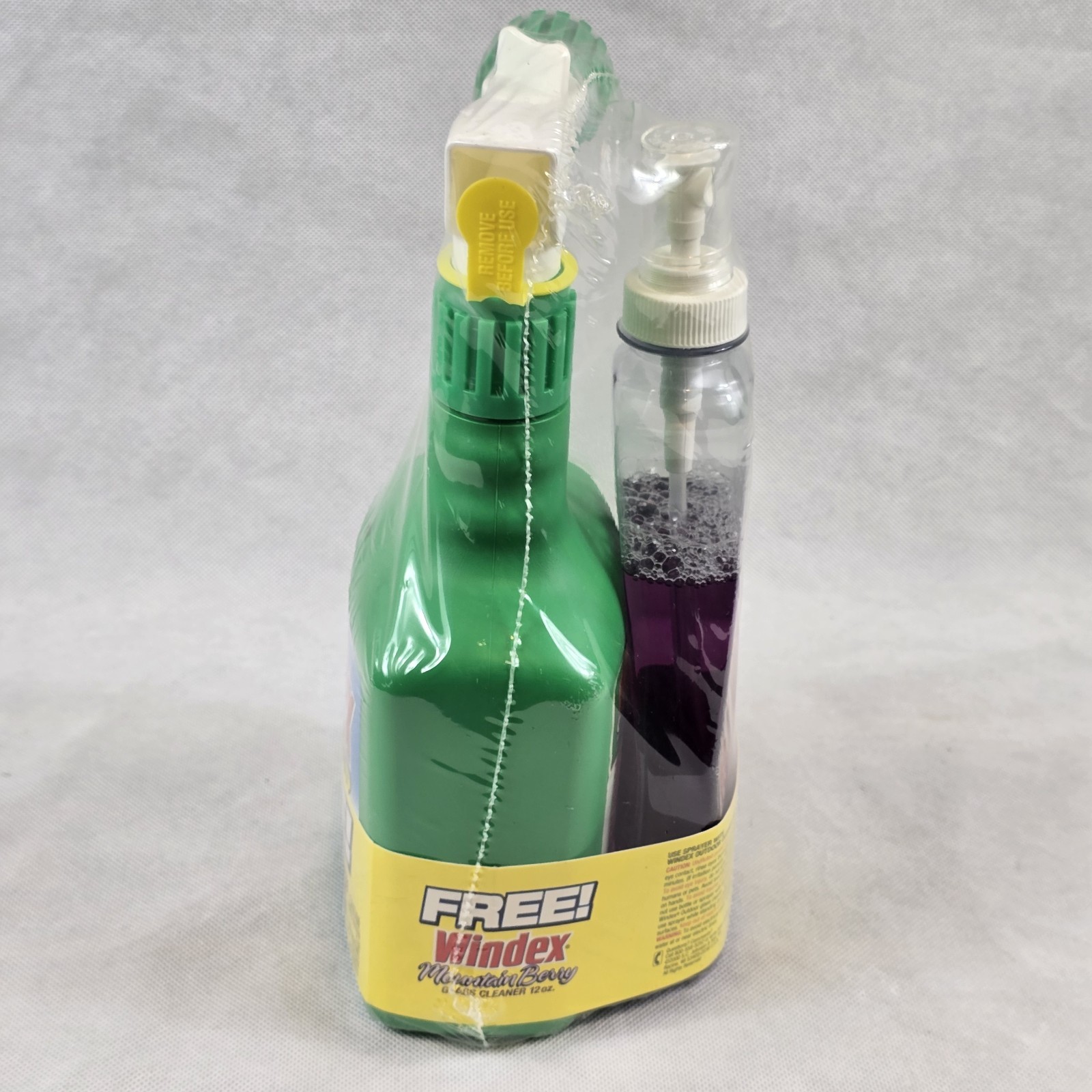 Vintage Windex OUTDOOR Glass Cleaner Hose Spray With Mountain Berry Combo
