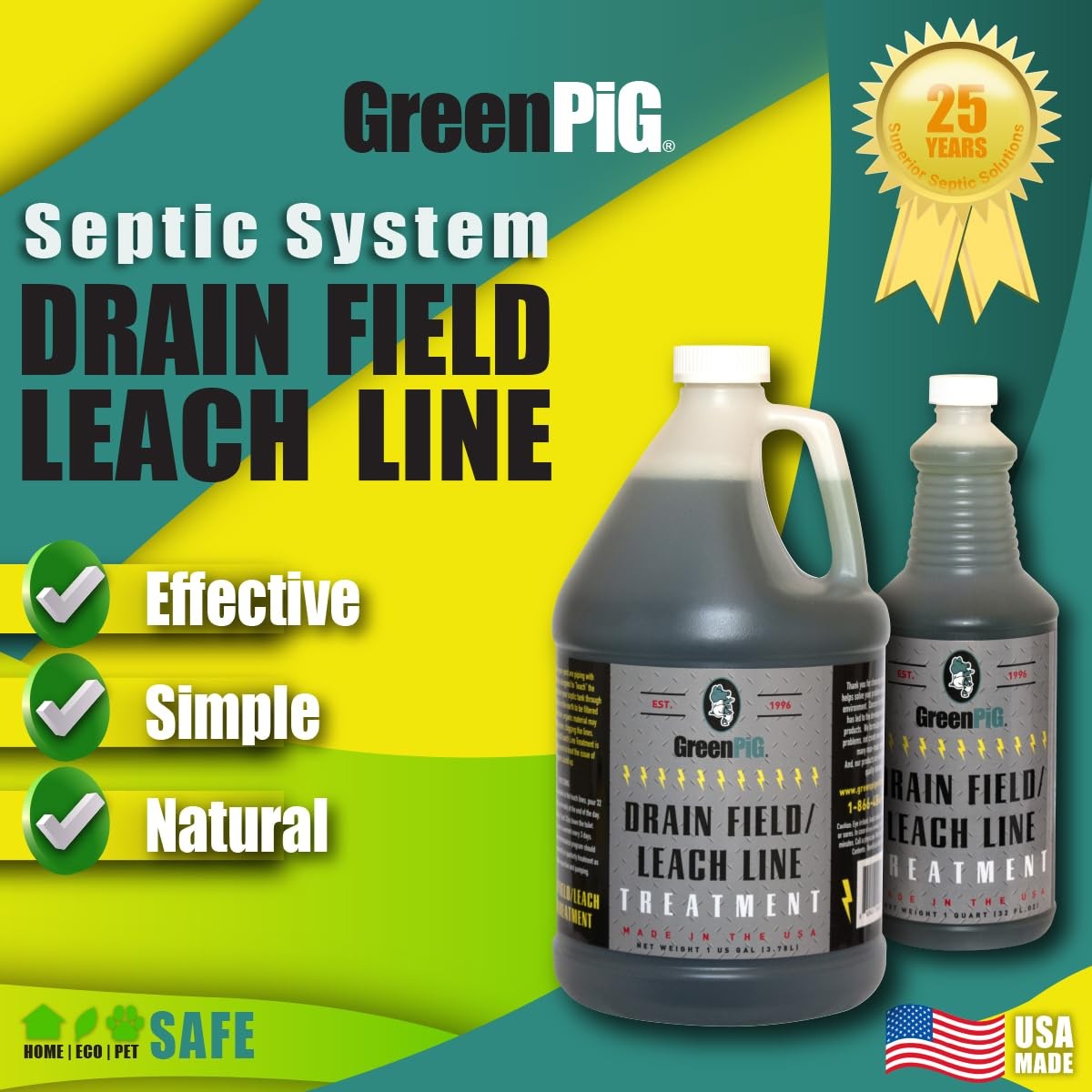 Septic Safe Drain Field Cleaner – Fast Clog Remover for Leach Field Systems