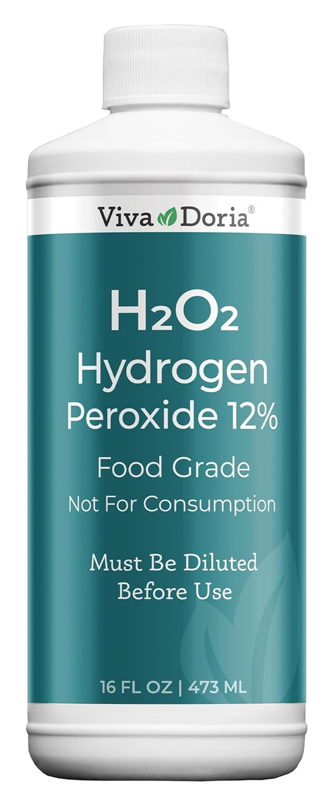 Hydrogen Peroxide 12 Percent Aqueous Solution – Food Grade, 16 Fl Oz