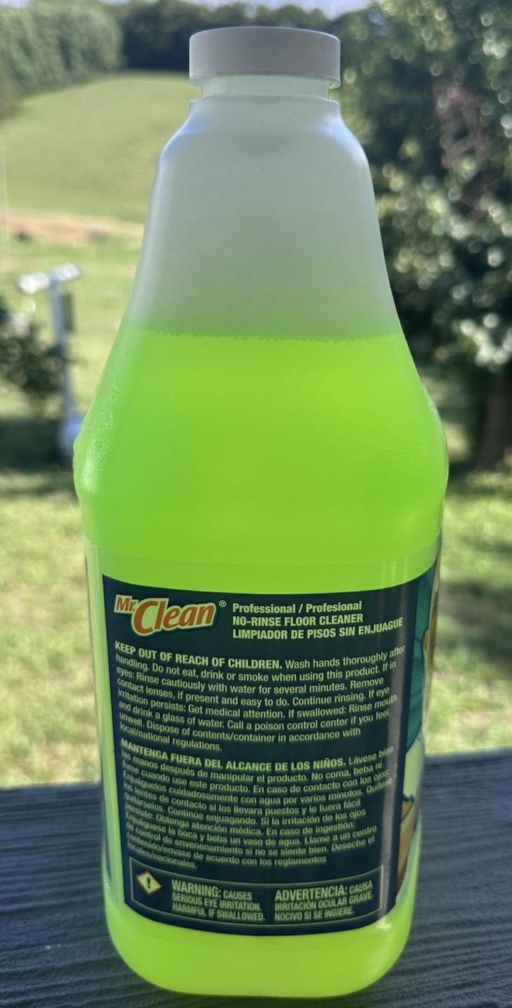 Floor Cleaner from Mr. Clean Professional, No-Rinse Ready to Use Cleaner 3.78 L