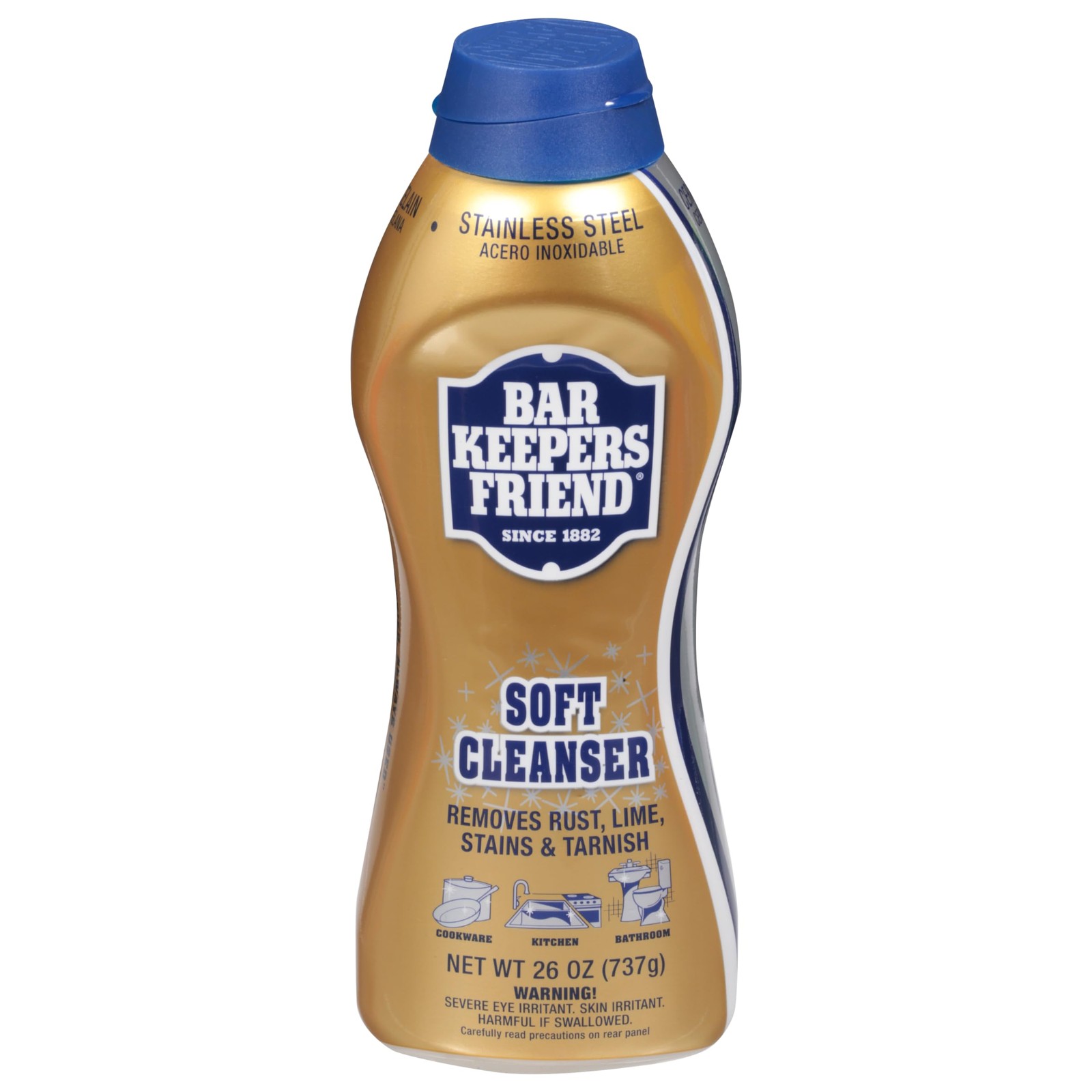 Bar Keeper’s Friend Liquid Kitchen & Bathroom Multi-Purpose Cleaner – 26 oz.