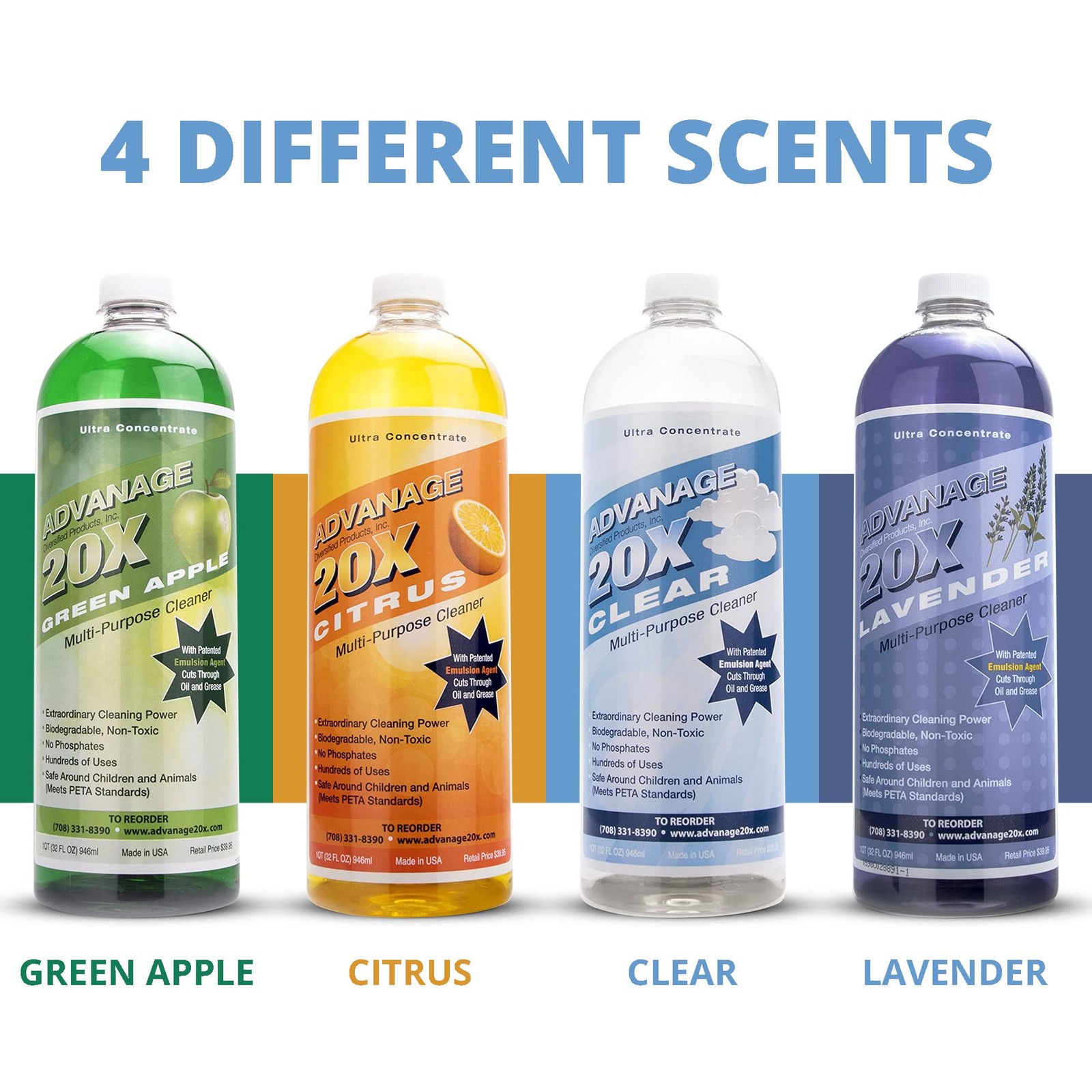 Advanage 20X All Purpose Cleaner Concentrate – The Wonder Cleaner Unscented …